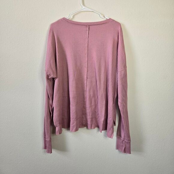 Wild Fable Slouchy Relax Fit Ribbed V Neck Oversized Lightweight Sweater Small - Picture 4 of 5